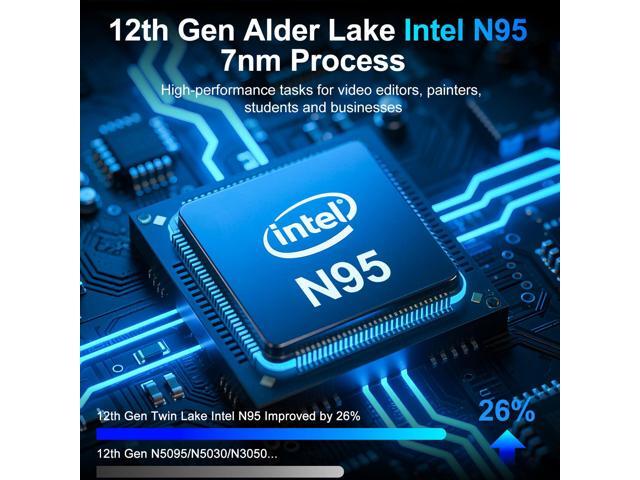 NIAKUN Laptop Computer, Gaming Laptops 2026, 16 Inch Lap Top PC Windows 11 Pro, 16GB RAM 1TB SSD, Intel N95 Processor(up to 3.4GHz), Office 365,...