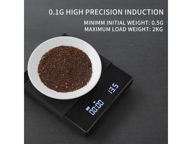 TIMEMORE Coffee Scale Basic 2.0 Electronic Espresso Scale with with Timer,2000 Grams and Water Flow Rate and Timer Function,Flow Rate Display 2024...