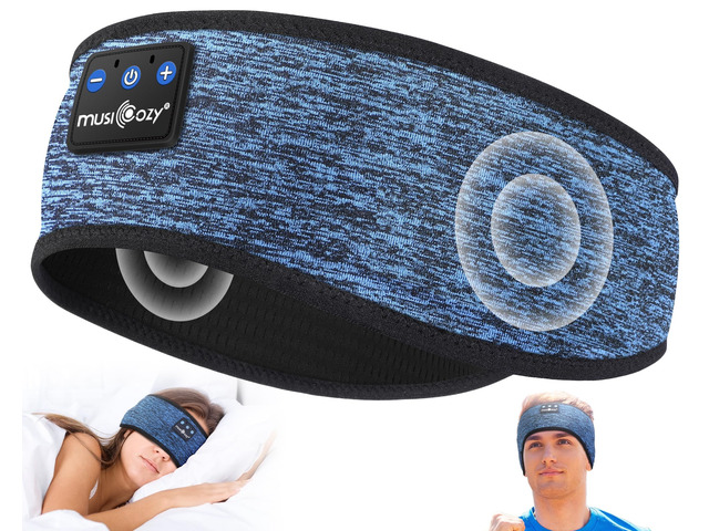 Bluetooth 5.4 Sleep Headphones Headband Sports Wireless Audio Earbuds 2 in 1 Design with Breathable Stretch Fabric, HD Stereo Sound Speakers for...