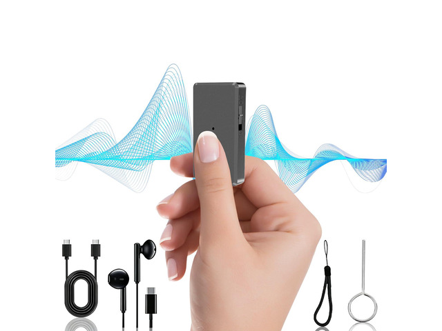 64GB Voice Recorder - Audio Recorder with One Button Recording - Voice Activated Recorder Device with Al Noise Reduction, Portable Recording Device...