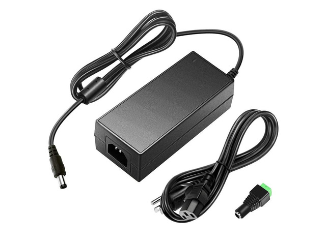24V 3A DC Power Supply Adapter AC 100V~240V to DC 24 Volt 3 Amp 72W Converter Transformer 5.5x2.5mm Plug for 5050 3528 LED Strip Light 3D Printer...