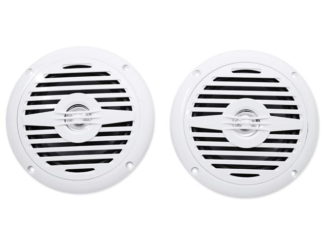 Pair RockvilIe MS525W 5.25' 400 Watt Waterproof Hot Tub Speakers in White