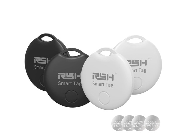 Air Tracker Tag 4 Pack Luggage Tracker Smart Tag Works with Apple Find My, Bluetooth Key Finder Locator for Bags,Wallet Tracker,Item Finder Tag...