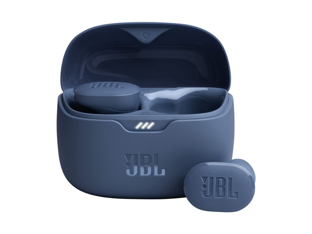 Tune Buds - Noise Cancelling Earbuds - Blue Pure Bass Sound, Bluetooth 53 with LE audio support, Active Noise Cancelling with Smart Ambient