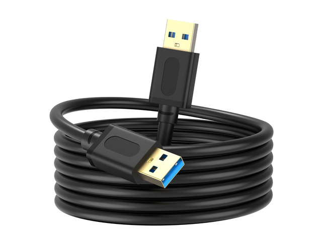 Jelly Tang USB 3.0 Male to Male Cable 3Ft,USB to USB Cable with Gold-Plated Connector for Hard Drive Enclosures, DVD Player, Laptop Cooler (3Ft/1M)