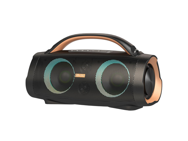 Extreme Boom+ Loud Bluetooth Speaker with 100W Stereo Sound, Extra Bass, 20H Playtime, Party-Sync Led Lights, Built-in Power Bank, IPX6 Waterproof...