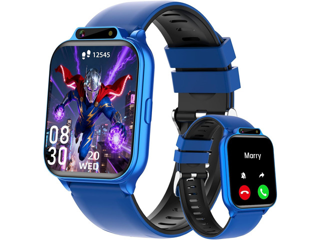 Smart Watch for Kids, 1.85' Fitness Tracker with Heart Rate, Sleep Monitor, IP68 Waterproof Smartwatches with Video Music, Pedometer, Game, NO...