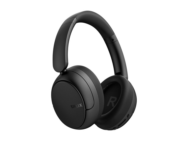 H30 Hybrid Active Noise Cancelling Headphones, 110H Playtime Hi-Res Audio Bluetooth 6.0 Wireless Over Ear ANC Headphones for Commute/Travel (Black)