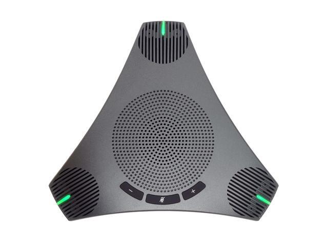 Conference Speaker and Microphone, USB Speakerphone with 360° Omnidirectional Voice Pickup, Smart Voice Enhancement, Hi-Fi Sound, Echo & Noise.