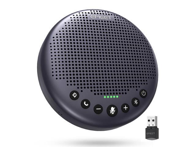 Conference Speaker and Microphone w/8 Mics, 360Â° Voice Pickup, Noise Reduction, Bluetooth/USB/Dongle Speakerphone for 10 People w/Daisy Chain for...