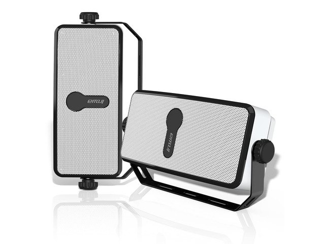 Bluetooth Outdoor Speaker, IPX5 Waterproof Wall Mount Speaker, Wireless Sync Up to 100 Speakers, Connect Seamlessly to Phone, Computer, Suitable...