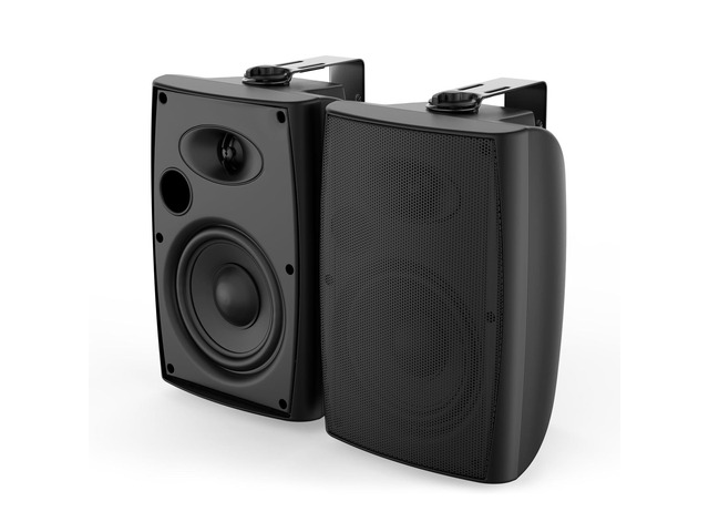 400W 6.5 Inch Passive Outdoor Speakers Wired Waterproof,2 Way Wall Mounted Speakers with Powerful Bass for Patio Home Indoor Poolside Deck Backyard...