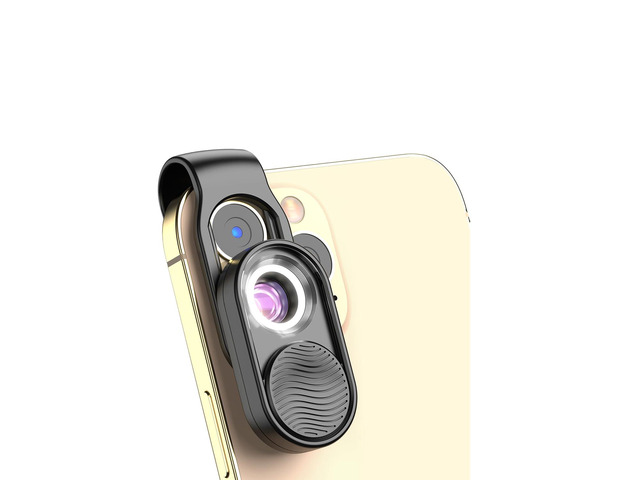 100x Phone Micro Lens with LED Light for Smartphone Macro & Microscope