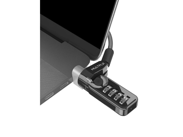 Universal Laptop Security Lock Compatible with All Laptops inc MacBook 1.7m Anti-Theft Cable 4 Digit Combination Lock Cut Resistant Steel...