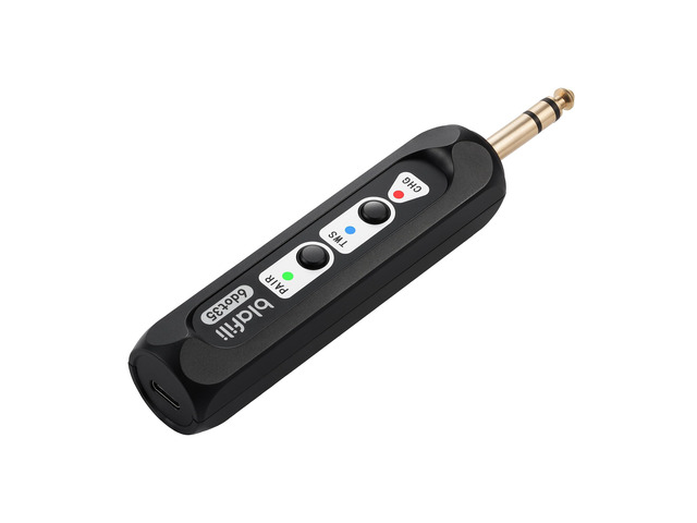 6dot35 Bluetooth Receiver with 1/4' TRS Output for Mixers Receiver only, not a Bluetooth transmitter, aptX HD, TWS pairing, for PA systems and amps