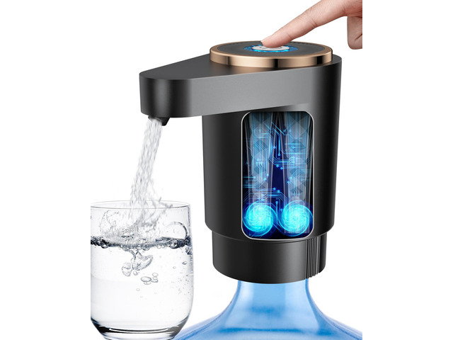 Water Bottle Pump, Portable Electric Water Dispenser Pump for 5 Gallon Bottles - USB Charging, Automatic Switch, Rechargeable Battery for Home...