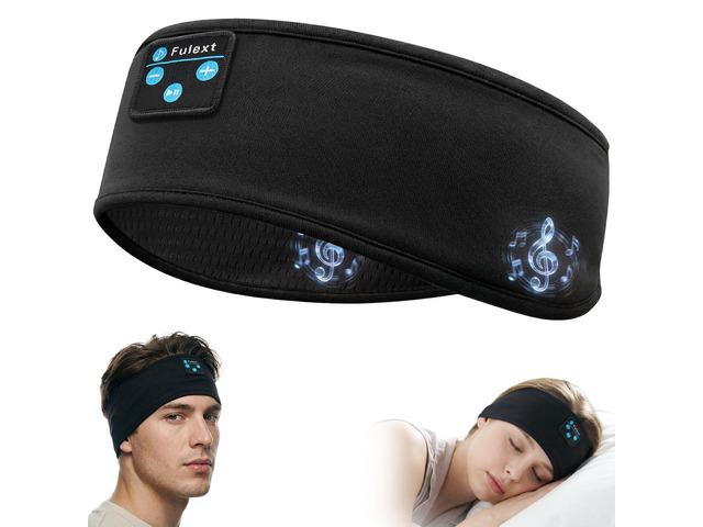 Sleep Headphones Bluetooth 5.4, Wireless Sleep Headphones for Side Sleepers, Ultra-Thin Stereo Speakers & Long-Lasting Time Battery, Sweat-Proof...