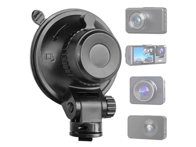 S503 Suction Cup Dash Cam Mount Holder (5th Gen) with 3pcs 360 Rotating Joints for Rove Nexar Z-Edge Kingslim iiwey NIUTA and Most Other Car Dash...