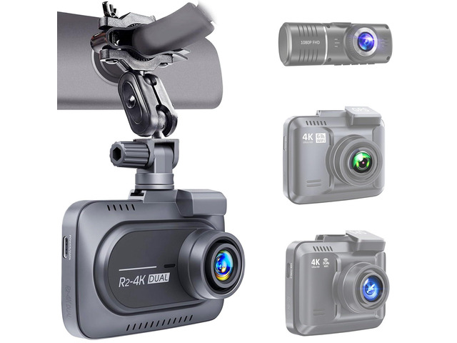 Dash Cam Mount Replacement Holder, Fits Rove r2-4k and Other Dash Cams Easy Rearview Mirror Installation No More Falling Suction Cups ...