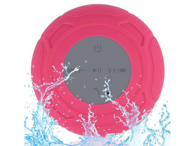 Waterproof Bluetooth Shower Speaker Portable Wireless Water-Resistant Speaker Suction Cup,Built-in Mic Gifts for Kids Speakerphone Bathroom Kitchen...