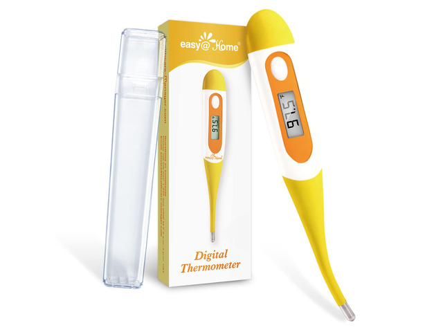 Easy@Home Digital Oral Thermometer for Fever Adults: Rectal, Underarm & Mouth, Accurate & Fast, Body Medical Temperature Thermometer for Baby Kids...
