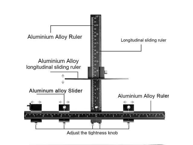Aluminum AlloyCabinet Hardware Jig,Auto Center Punch+Drill Bit For Handle Knob Pull on Drawer/Door, Wood Drilling Dowelling Guide Set. Cabinet...