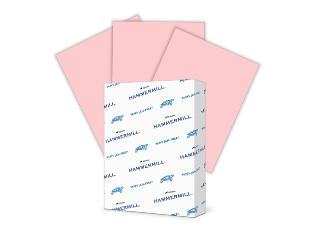 Colored Paper, 24 lb Pink Printer Paper, 8.5 x 11-1 Ream (500 Sheets) - Made in the USA, Pastel Paper, 104463R
