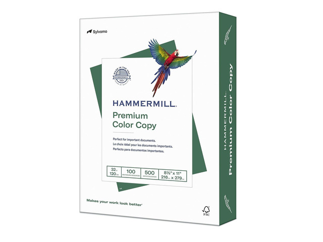 Printer Paper, Premium Color 32 lb Copy Paper, 8.5 x 11-1 Ream (500 Sheets) - 100 Bright, Made in the USA, white (102630)