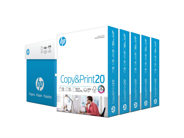 Printer Paper 8.5 x 11 Paper Copy &Print 20 lb 5 Ream Case - 2500 Sheets 92 Bright FSC Certified 200350C