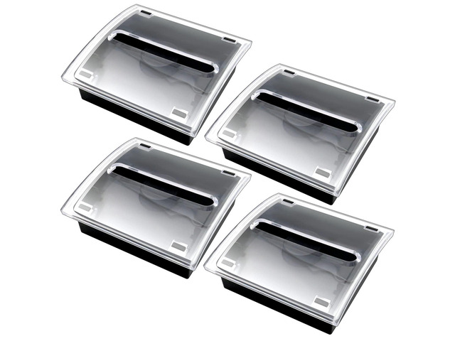 4 Pcs Pop Up Sticky Note Dispenser Sticky Note Holder Pop Up Note Dispenser Transparent Top for 3 x 3 Inch Sticky Notes School Office Home Store...