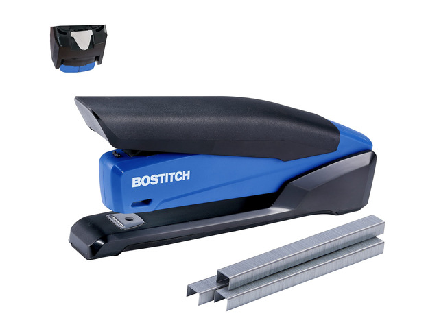 Office Executive 3 in 1 Stapler, Includes 210 Staples and Integrated Staple Remover, One Finger Stapling, No Effort, 20 Sheet Capacity, Spring...