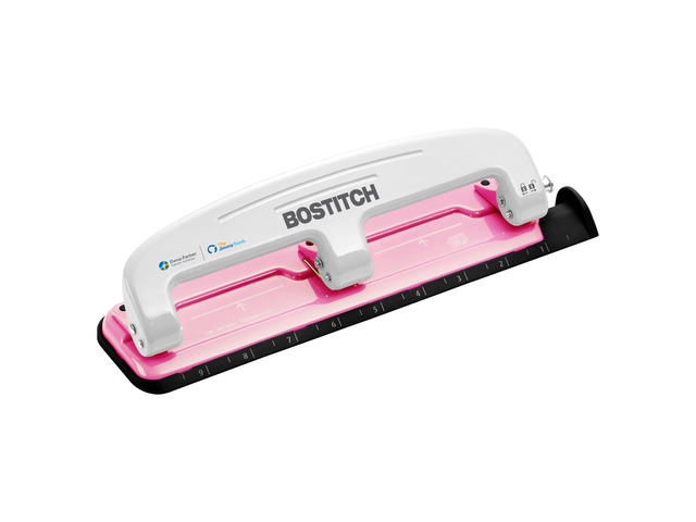 inCOURAGE 12 Reduced Effort 3-Hole Punch, 12 Sheets, Pink (2188)