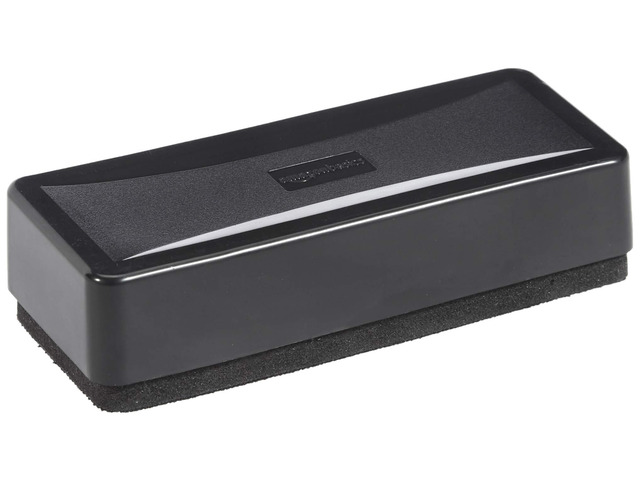 Dry-Erase Whiteboard Erasers with Soft Pile, for School, Office, Home, and Classroom, Black, 8-Pack