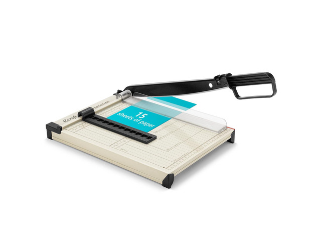 12' Guillotine Paper CutterPaper Trimmer Accurate Cutting with Safety Guard,15 Sheets Capacity,Magnetic Guide,Heavy Duty Metal Base, Perfect for...