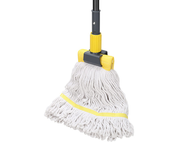 Commercial Mop Heavy Duty Industrial Mop,60' String Wet Cotton Mops Long Handle,for Floor Cleaning,Home,Kitchen,Office,Garage and Concrete/Tile Floor
