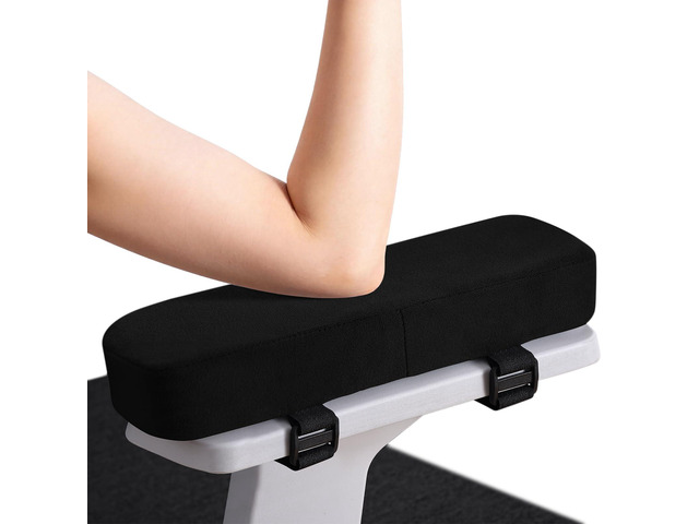 Memory Foam Office Chair Armrest Pads, Non-Slip Armrest Cushion Ergonomic Arm Rest Pads with Adjustable Buckles and Straps, Elbow Relief for Desk,...