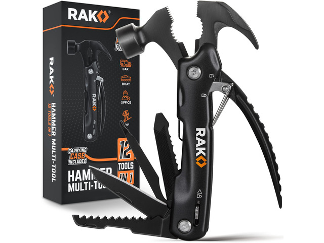 Hammer Multitool BirthdayGifts for Men - Cool Unique Gifts Who Have Everything - Compact DIY Survival Multi Tool - Backpacking & Camping...