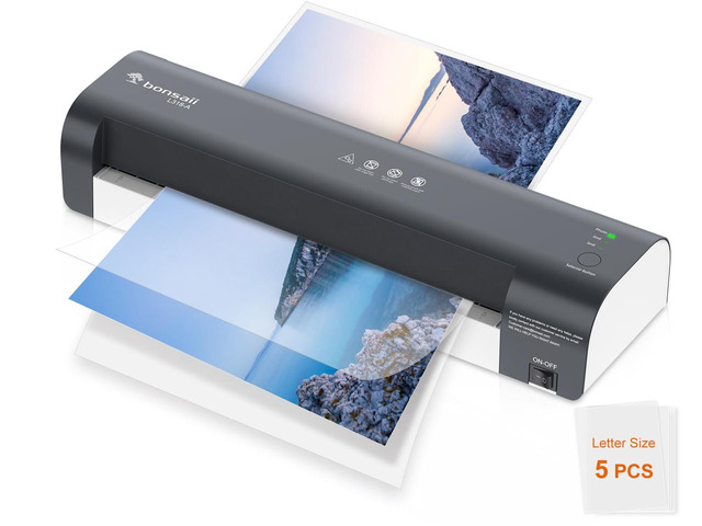 13 Inch Thermal Laminator Machine, Upgraded Jam-Free Laminating 3-mode heat for 3mil/5mil/photo, 4-min fast preheat, fits 11x17/Letter/Legal, for...