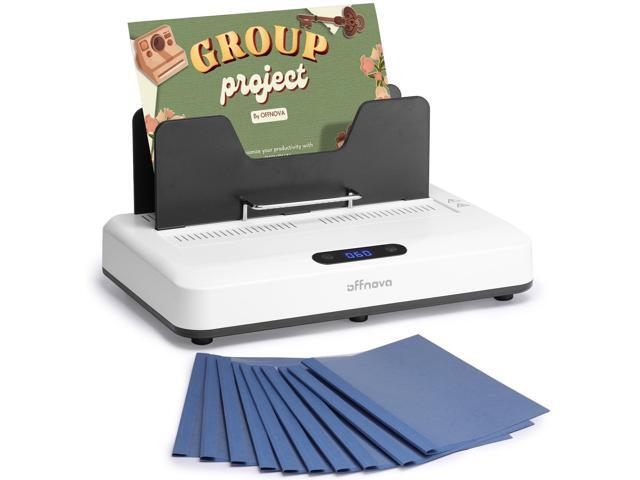 Thermal Binding Machine 500 Sheets Capacity, No Preheat, Air Cooling, Book Binder Machine with 10 Binding Covers, A4/A5/Letter Size Business.