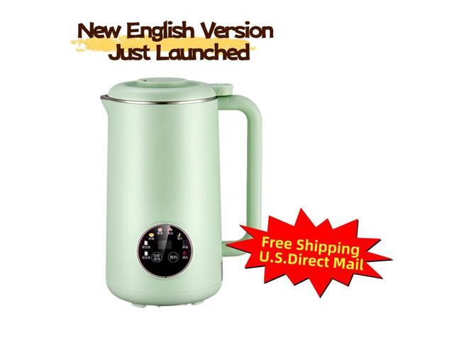 Aenaeder 800ml 12-Blade Soy Milk Maker Dry Bean Blending, No Straining Needed, Self-Cleaning, 12H Preset, 1-5 Servings, Stainless Steel Blender.