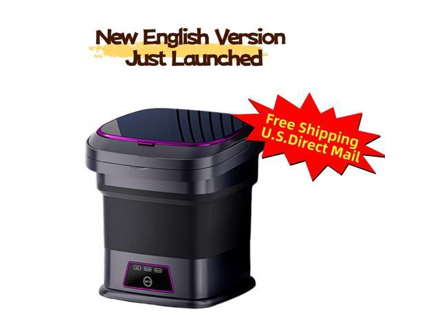 LEHOGAI Portable Washing Machine, 13L Foldable Mini Washer with Spin Basket, Compact Washer and Spinner Combo for Underwear, Baby Clothes, Dorm,.