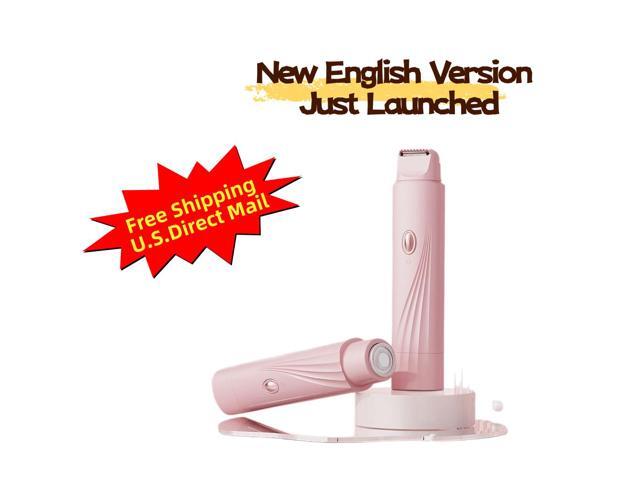 LEHOGAI 2-in-1 Electric Razor for Women, Dual Head Bikini Trimmer & Lady Shaver, Waterproof Rechargeable Hair Remover for Legs Underarms Bikini.
