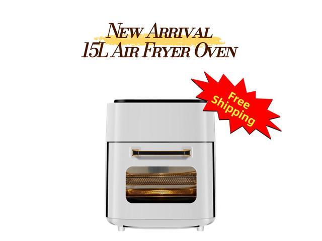 Aenaeder 15L Digital Air Fryer Oven, Countertop Convection Cooker with 360Â° Hot Air Circulation, Touch Control Presets, Viewing Window,...