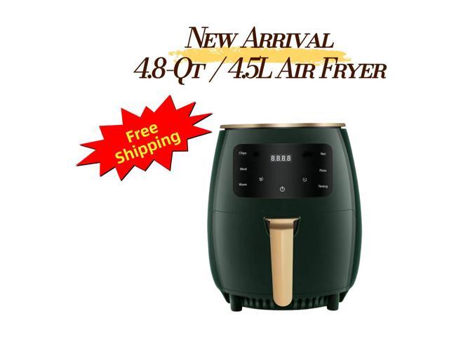 Aenaeder 4.5L Digital Air Fryer, 1500W, 8 Presets, Touch Control, Adjustable Temperature, 0-60 Min Timer, Delay Start, Keep Warm, Nonstick Basket
