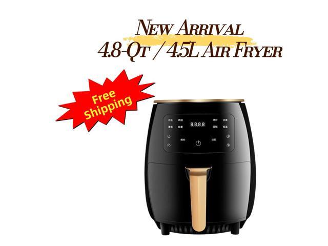 Aenaeder 4.5L Digital Air Fryer, 1500W, 8 Presets, Touch Control, Adjustable Temperature, 0-60 Min Timer, Delay Start, Keep Warm, Nonstick Basket.