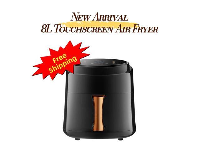 Aenaeder 8L Digital Air Fryer, 1400W, Touch Screen, 6 Presets, 60-200Â°C Temperature Control, 0-60 Min Timer, Delay Start, Keep Warm, Pull-Out Auto.