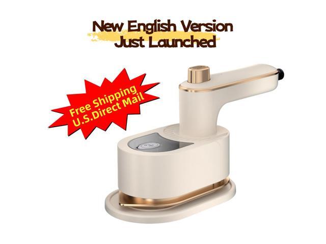 Handheld Garment Steamer for Clothes, Portable Travel Steamer with Foldable Handle, 2-in-1 Steam Iron for Horizontal and Vertical Use, Quick...