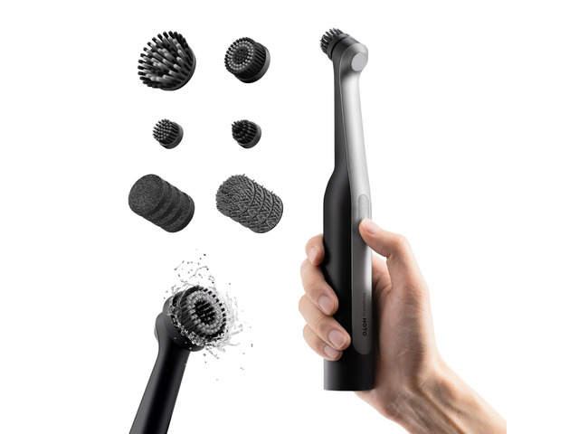 Wand Cordless Spin Scrubber, Electric Grout Brush, 12 Brush Heads IPX7 Full Body Waterproof Bathroom Scrubber, Cleaning Brush for Grout, Tiles,...