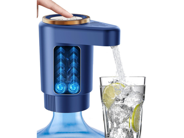 Water Jug Pump for 5 Gallon Bottle Portable Electric USB-C Charging Dispenser, Dual Powerful Motors, Fast Flow, Fits 2-5 Gallon Jugs Ideal for...