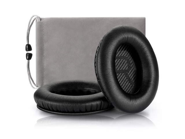 Headphones Replacement Ear Pads Cover,for Bose Quietcomfort QC15 QC25 QC35 35 ii Headsets (Black) Black/Memory Foam/Ear Cushion Cover For Bose...
